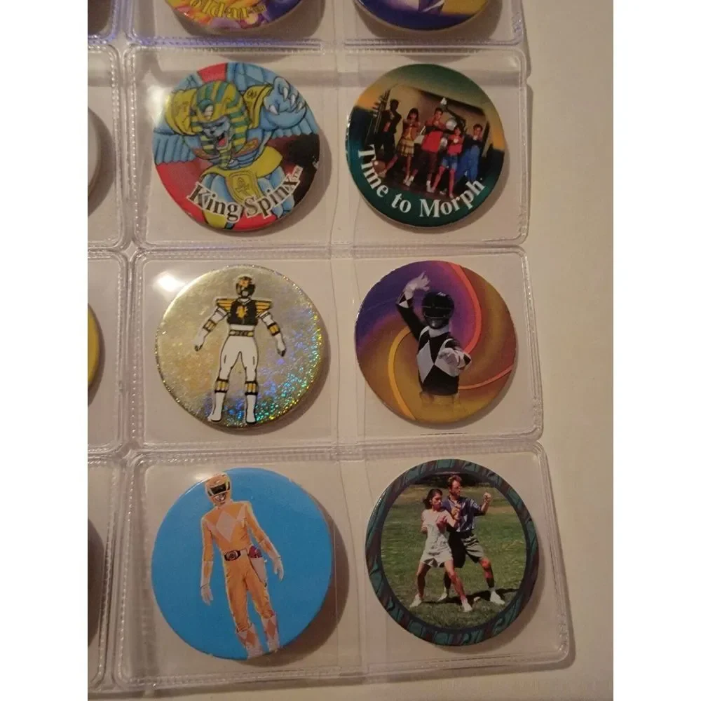 Lot Of 20 Vintage POGs Misc. Mighty Morphin Power Rangers Caps Saban 90s